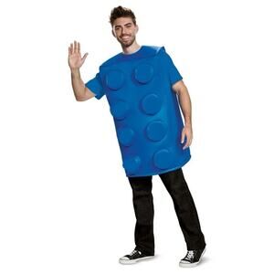 Blue Block Lego Inspired Halloween Costume Adult One Size Unisex Party